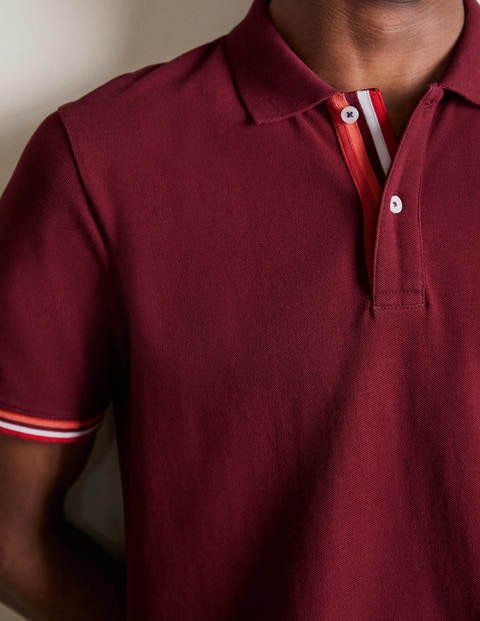 Piqué Polo - Merlot Red Piqué Polo - Merlot Red