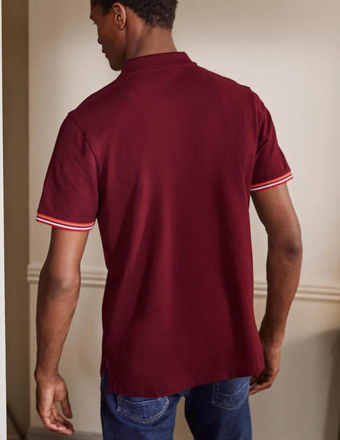Piqué Polo - Merlot Red Piqué Polo - Merlot Red