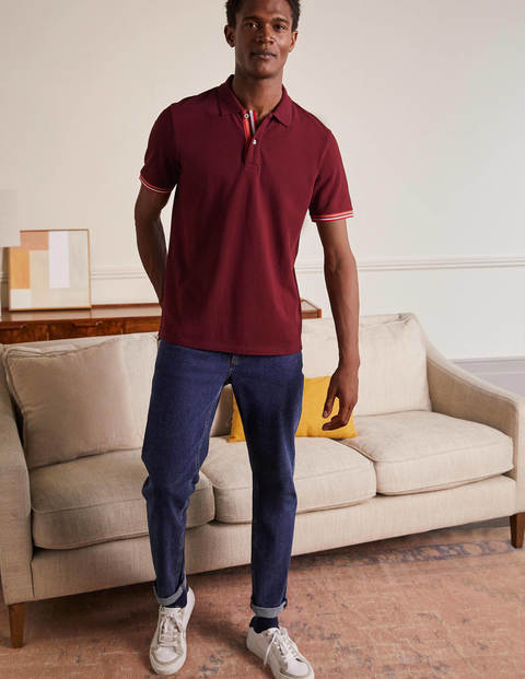 Piqué Polo - Merlot Red Piqué Polo - Merlot Red