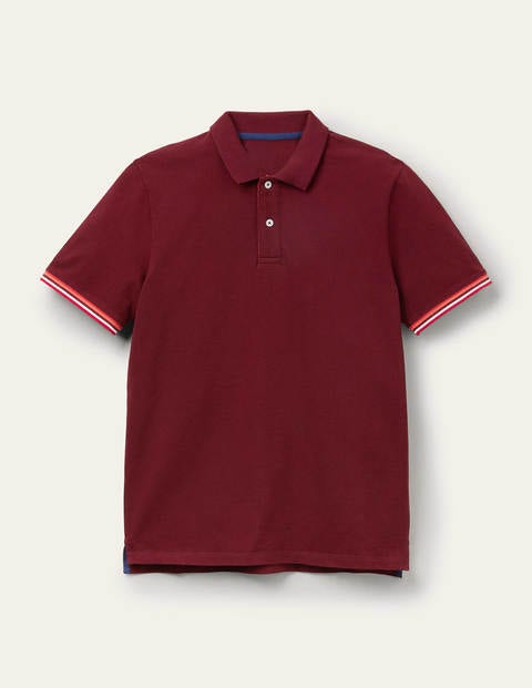 Piqué Polo - Merlot Red Piqué Polo - Merlot Red