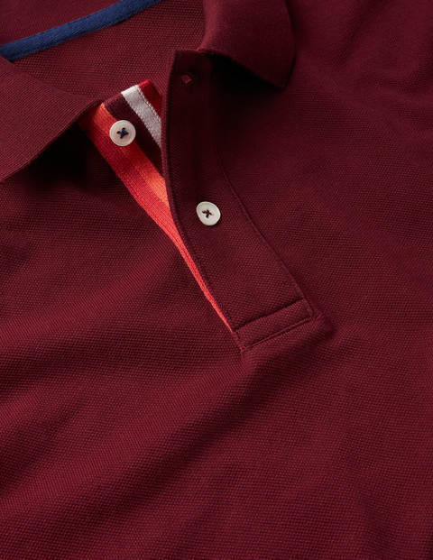 Piqué Polo - Merlot Red Piqué Polo - Merlot Red