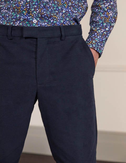 Pantalon Lothbury en velours de coton - Bleu marine