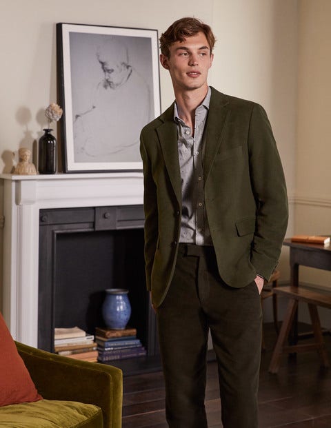 Lothbury Moleskin Blazer - Olive Green Lothbury Moleskin Blazer - Olive Green