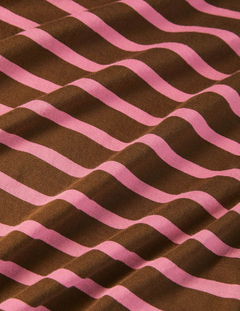Langärmliges Bretonshirt - Kakao/Pflaume, Gestreift Langärmliges Bretonshirt - Kakao/Pflaume, Gestreift