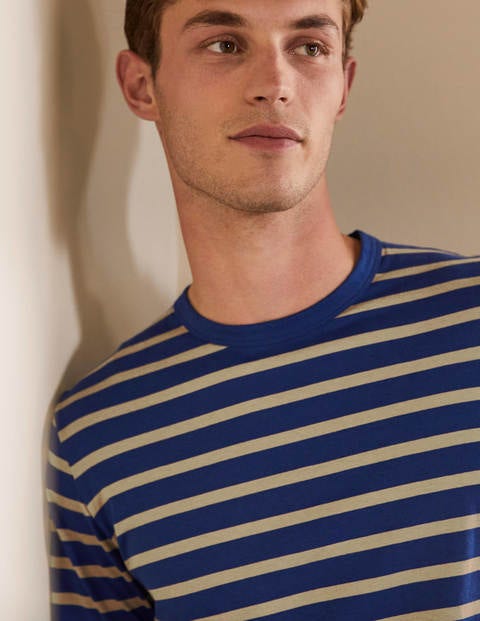 Long Sleeve Breton - Presidential/Malt Stripe Long Sleeve Breton - Presidential/Malt Stripe