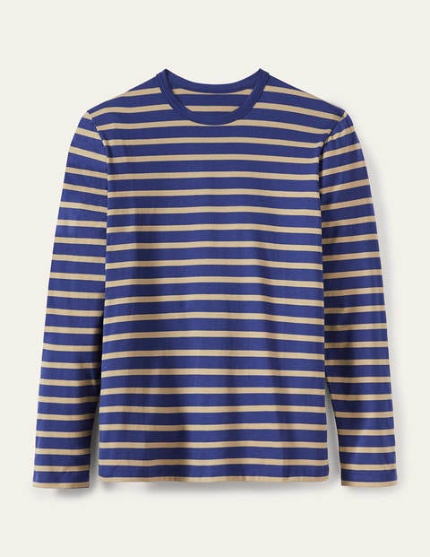 Long Sleeve Breton - Presidential/Malt Stripe Long Sleeve Breton - Presidential/Malt Stripe