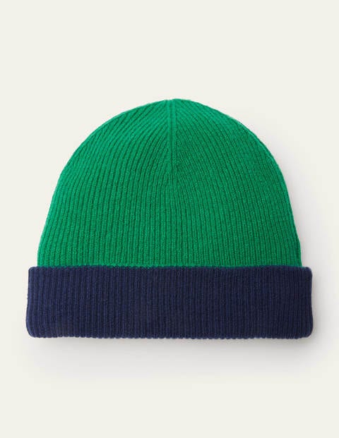 Reversible Merino Hat - Greek Blue/ Green Reversible Reversible Merino Hat - Greek Blue/ Green Reversible