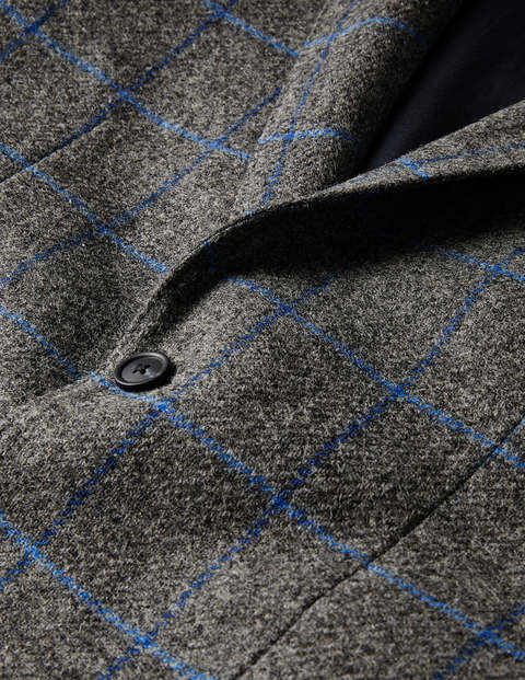 Caldey Blazer aus britischem Tweed - Anthrazit, Grobe Karos Caldey Blazer aus britischem Tweed - Anthrazit, Grobe Karos