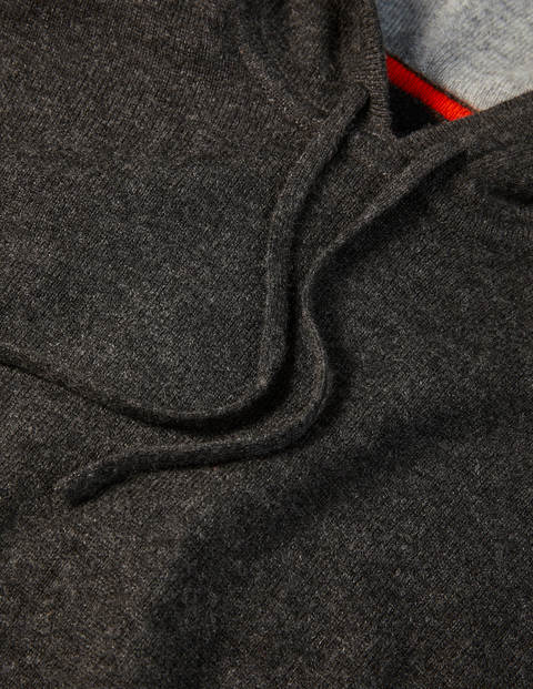 Cashmere Blend Hoodie - Dark Grey Melange Cashmere Blend Hoodie - Dark Grey Melange
