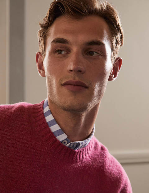 Aldgate Brushed Crew Neck - Coulis Aldgate Brushed Crew Neck - Coulis