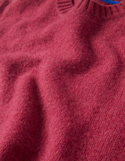 Aldgate Brushed Crew Neck - Coulis Aldgate Brushed Crew Neck - Coulis