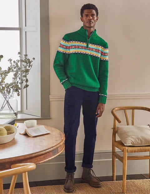 Troyer mit Fair-Isle-Muster - Billardtuchgrün, Fair-Isle-Muster Troyer mit Fair-Isle-Muster - Billardtuchgrün, Fair-Isle-Muster