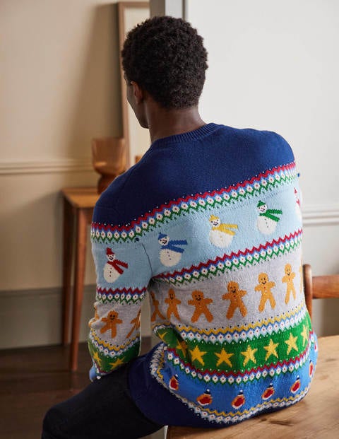 Christmas Crew Neck - Snowman Fairisle Christmas Crew Neck - Snowman Fairisle