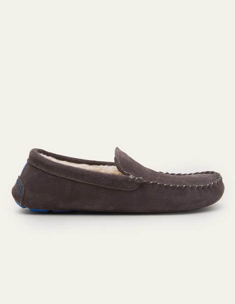 Moccasin Slippers - London Grey