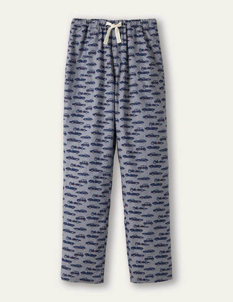 Cotton Poplin Pyjama Bottoms - Chambray Vintage Cars Cotton Poplin Pyjama Bottoms - Chambray Vintage Cars