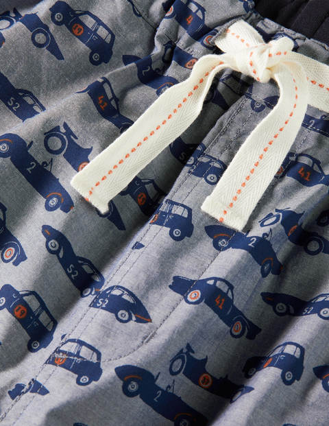 Cotton Poplin Pyjama Bottoms - Chambray Vintage Cars Cotton Poplin Pyjama Bottoms - Chambray Vintage Cars