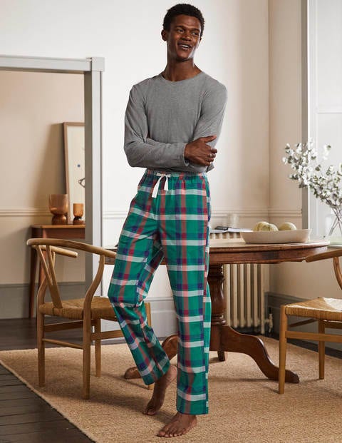 Cotton Poplin Pajama Bottoms - Mountain Meadow Check Cotton Poplin Pajama Bottoms - Mountain Meadow Check