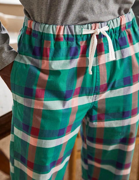 Cotton Poplin Pajama Bottoms - Mountain Meadow Check Cotton Poplin Pajama Bottoms - Mountain Meadow Check