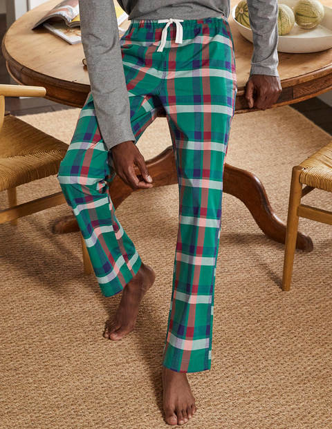 Cotton Poplin Pajama Bottoms - Mountain Meadow Check Cotton Poplin Pajama Bottoms - Mountain Meadow Check