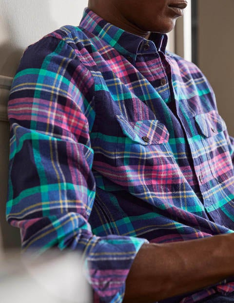 Julian Shirt - Navy/ Bright Petal Check Julian Shirt - Navy/ Bright Petal Check