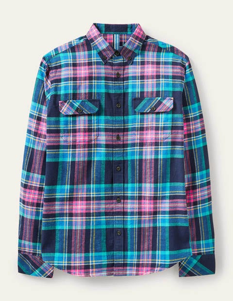 Julian Shirt - Navy/ Bright Petal Check Julian Shirt - Navy/ Bright Petal Check
