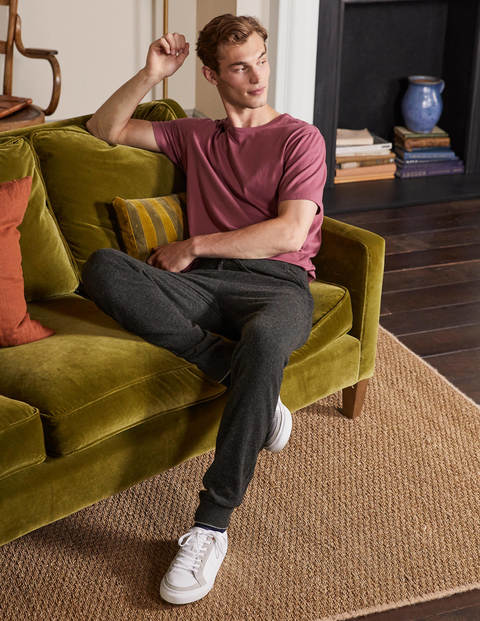 Cashmere Knitted Joggers - Dark Grey Melange Cashmere Knitted Joggers - Dark Grey Melange