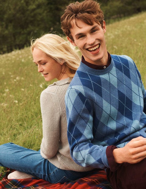 Carlos Pullover - Argyle-Muster Carlos Pullover - Argyle-Muster