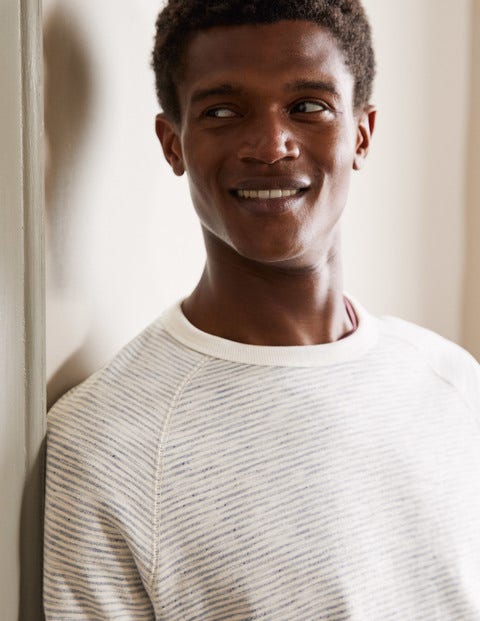Danby Brushed Sweatshirt - Grey Stripe Danby Brushed Sweatshirt - Grey Stripe
