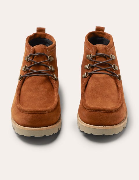 Suede Lace Up Boots - Ginger Suede Lace Up Boots - Ginger