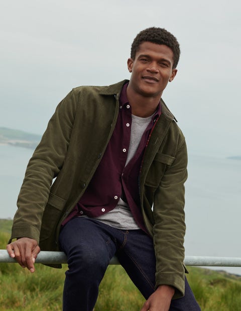 Überhemd aus Cord - Khaki Überhemd aus Cord - Khaki