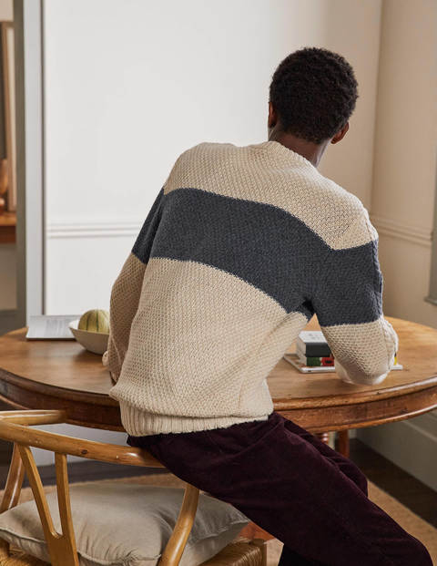 Paul jumper - Oatmeal/ Navy Paul jumper - Oatmeal/ Navy