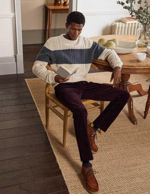Paul jumper - Oatmeal/ Navy Paul jumper - Oatmeal/ Navy