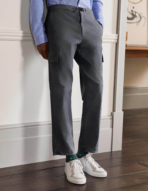 Elasticated Waist Cargo - London Grey Elasticated Waist Cargo - London Grey