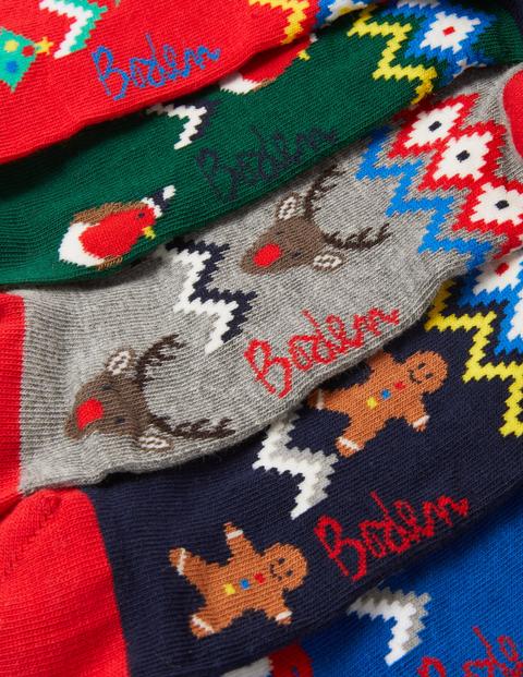 5 Pack Christmas Socks - Christmas Fairisle 5 Pack Christmas Socks - Christmas Fairisle