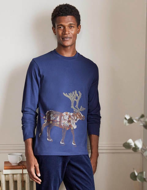 Long Sleeve Christmas T-Shirt - Starboard Reindeer Long Sleeve Christmas T-Shirt - Starboard Reindeer