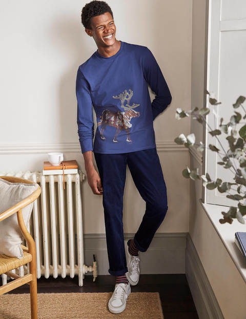 Long Sleeve Christmas T-Shirt - Starboard Reindeer Long Sleeve Christmas T-Shirt - Starboard Reindeer