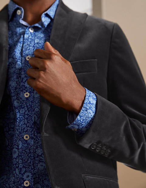 Highgate Velvet Blazer - Dark Grey Highgate Velvet Blazer - Dark Grey