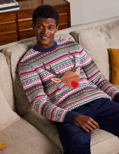 Christmas Crew Neck - Reindeer Fairisle Christmas Crew Neck - Reindeer Fairisle