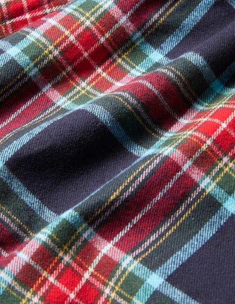Brushed Cotton Pajama Bottoms - Navy/ Rockabilly Red Check Brushed Cotton Pajama Bottoms - Navy/ Rockabilly Red Check