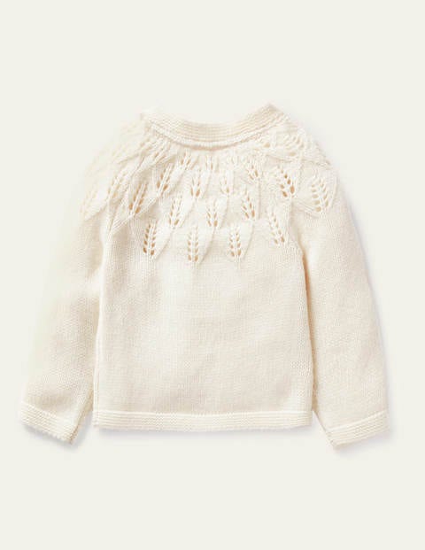 Alltagstauglicher strukturierter Cardigan - Ecru Meliert Alltagstauglicher strukturierter Cardigan - Ecru Meliert