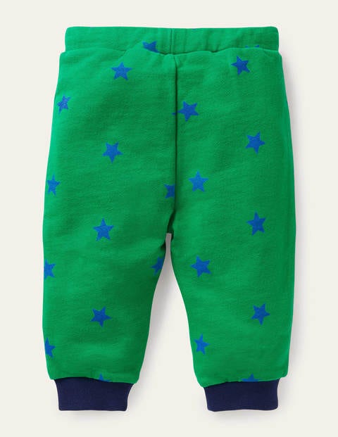 Jerseyhose mit verstärkter Kniepartie - Baumgrün, Sterne Jerseyhose mit verstärkter Kniepartie - Baumgrün, Sterne