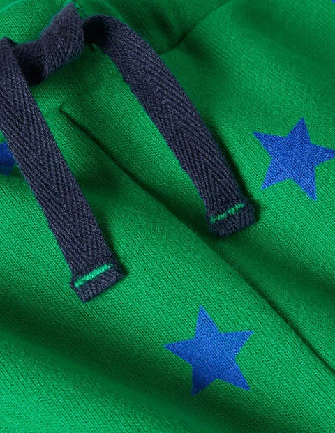 Jerseyhose mit verstärkter Kniepartie - Baumgrün, Sterne Jerseyhose mit verstärkter Kniepartie - Baumgrün, Sterne