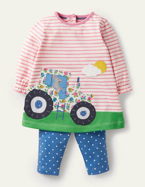 Big Appliqué Dress Set - Elizabethan Blue Farm Big Appliqué Dress Set - Elizabethan Blue Farm