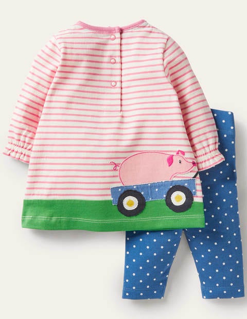 Big Appliqué Dress Set - Elizabethan Blue Farm Big Appliqué Dress Set - Elizabethan Blue Farm