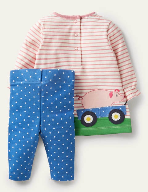 Big Appliqué Dress Set - Elizabethan Blue Farm Big Appliqué Dress Set - Elizabethan Blue Farm