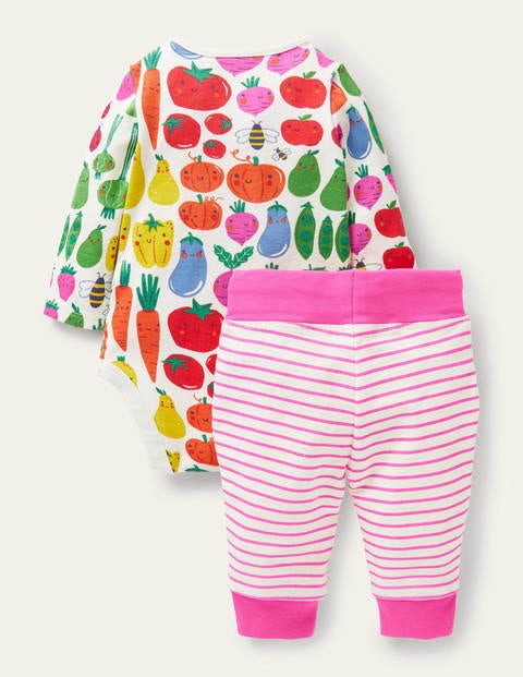Body- und Leggings-Set - Naturweiß, Gartenfreunde Body- und Leggings-Set - Naturweiß, Gartenfreunde
