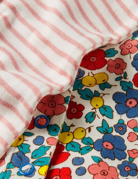 Twin Pack Rompers - Multi Sky Apple Blossom Twin Pack Rompers - Multi Sky Apple Blossom
