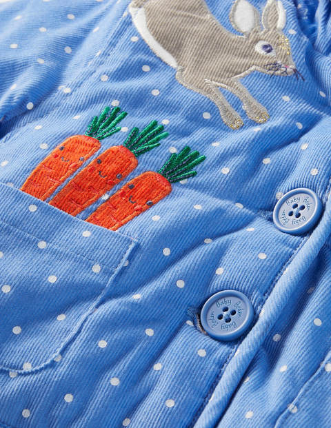 Cord Jacket - Elizabethan Blue Bunnies Cord Jacket - Elizabethan Blue Bunnies