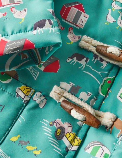 Water-resistant Coat - Brook Blue Farmyard Water-resistant Coat - Brook Blue Farmyard