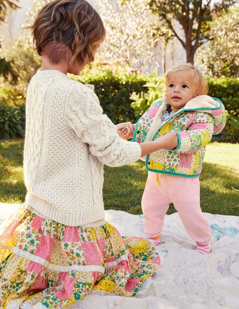 Padded Jacket - Multi Floral Patchwork Padded Jacket - Multi Floral Patchwork